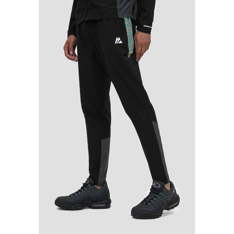 Trail Panel Running Pant – Black/Blue/Orange/Lime