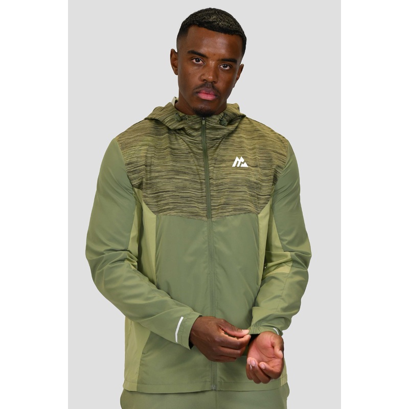 Trail Windbreaker – Khaki Green Multi
