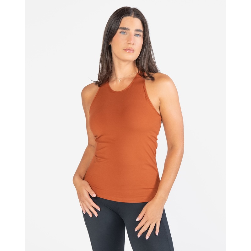 Vinyasa Full Length Top – Copper – FINAL SALE