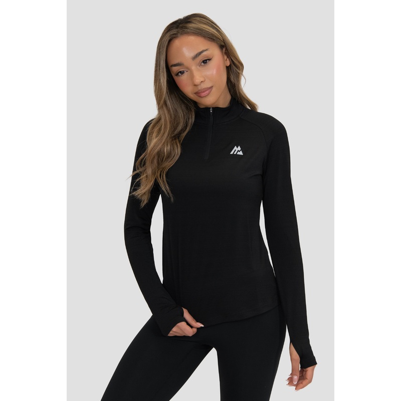 Breathe 1/4 Zip – Black