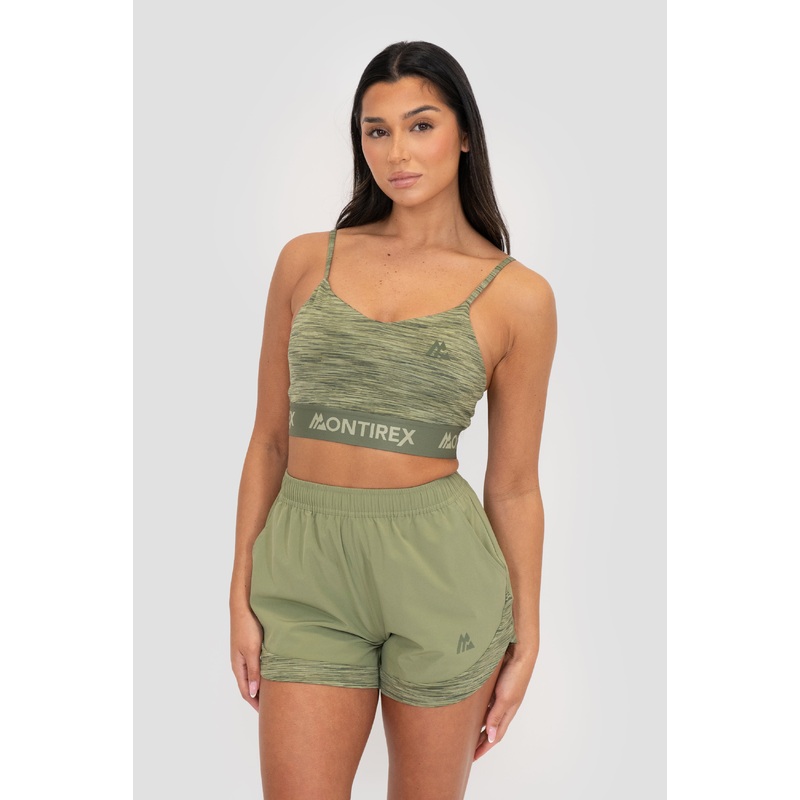 Icon Lite Bra – Khaki Multi