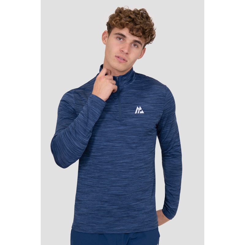 Trail 1/4 Zip – Navy Multi