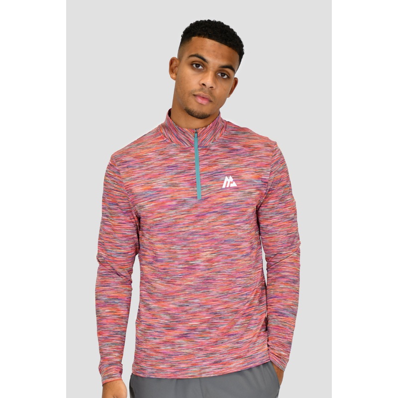 Trail 1/4 Zip – Orange/Purple