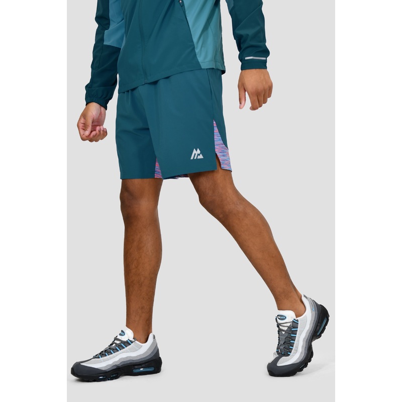 Trail Panel Short – Teal/Pink