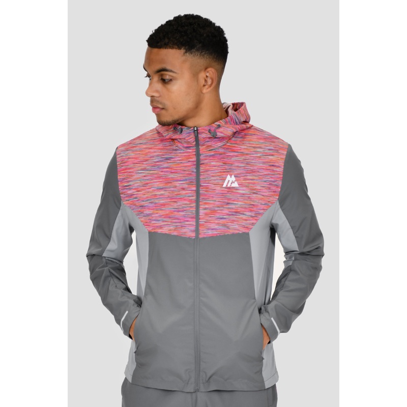 Trail Windbreaker – Grey/Orange/Purple