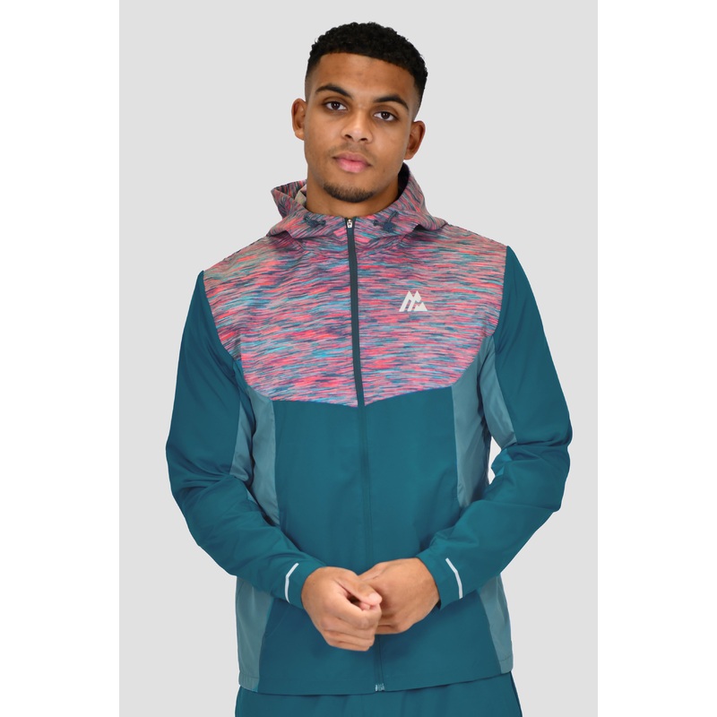 Trail Windbreaker – Teal/Pink