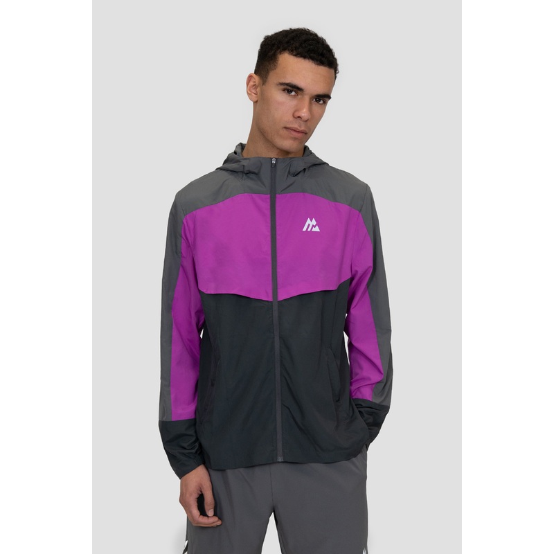 Breeze 2.0 Windbreaker – Cement Grey/Electric Purple/Asphalt