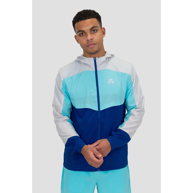 Breeze 2.0 Windbreaker – Light Smoke Grey/Neon Sky/Marine Blue