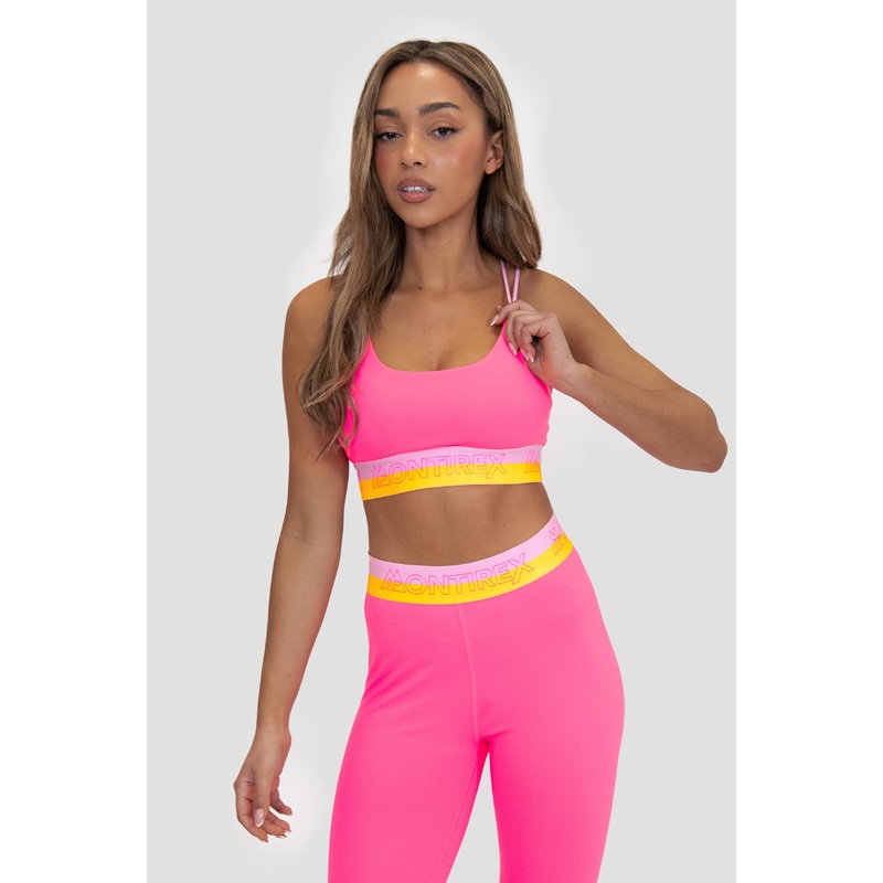 Icon Contrast 2.0 Bra – Neon Pink/Ice Tango/Pink Sugar
