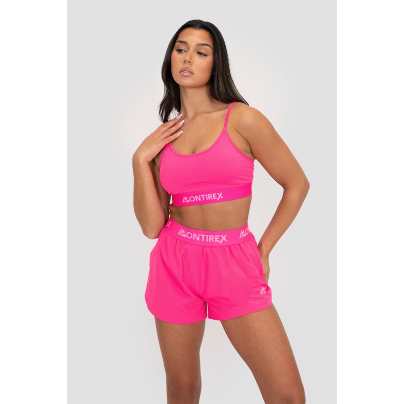 Icon Strappy Bra – Magenta