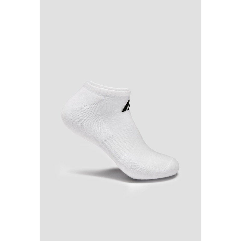 MTX No Show Socks 3 Pack – White/Black