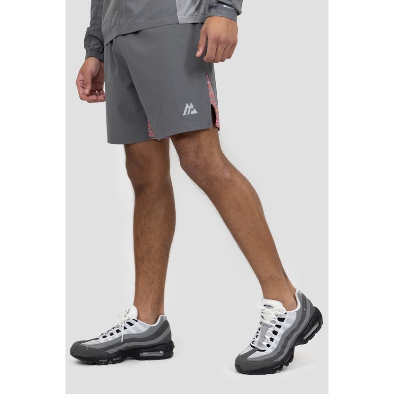 Trail Panel Short – Grey/Orange/Purple