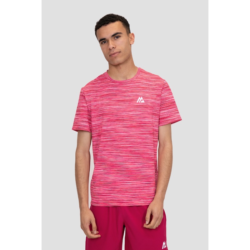 Trail T-Shirt – Raspberry/White