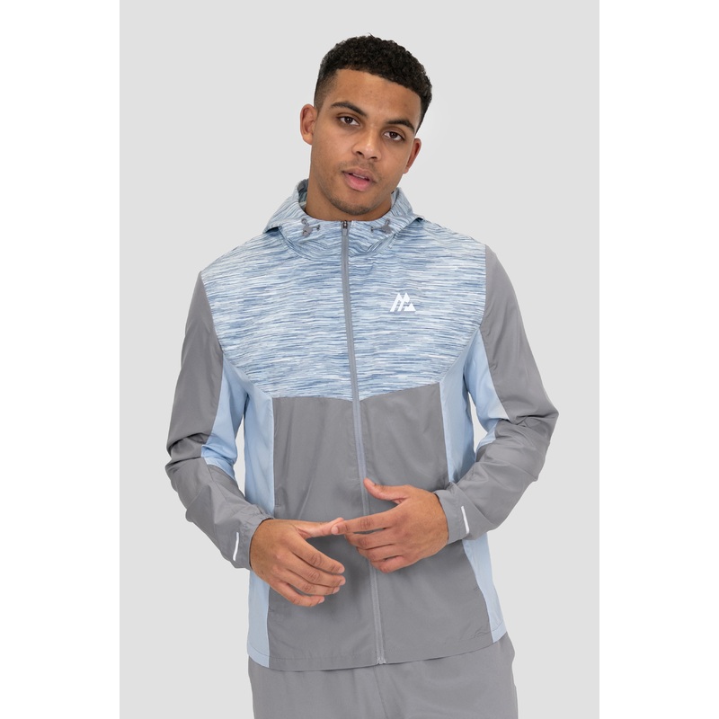 Trail Windbreaker – Grey/White/Blue