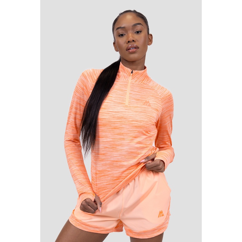 Women’s Trail 1/4 Zip – Coral/Peach