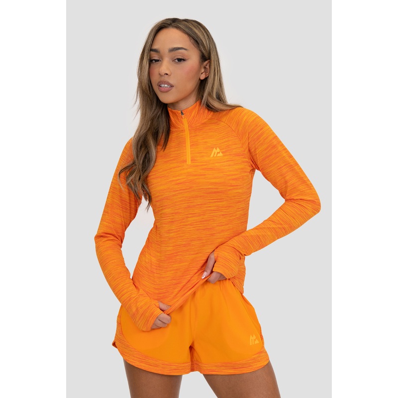 Women’s Trail 1/4 Zip – Orange Multi