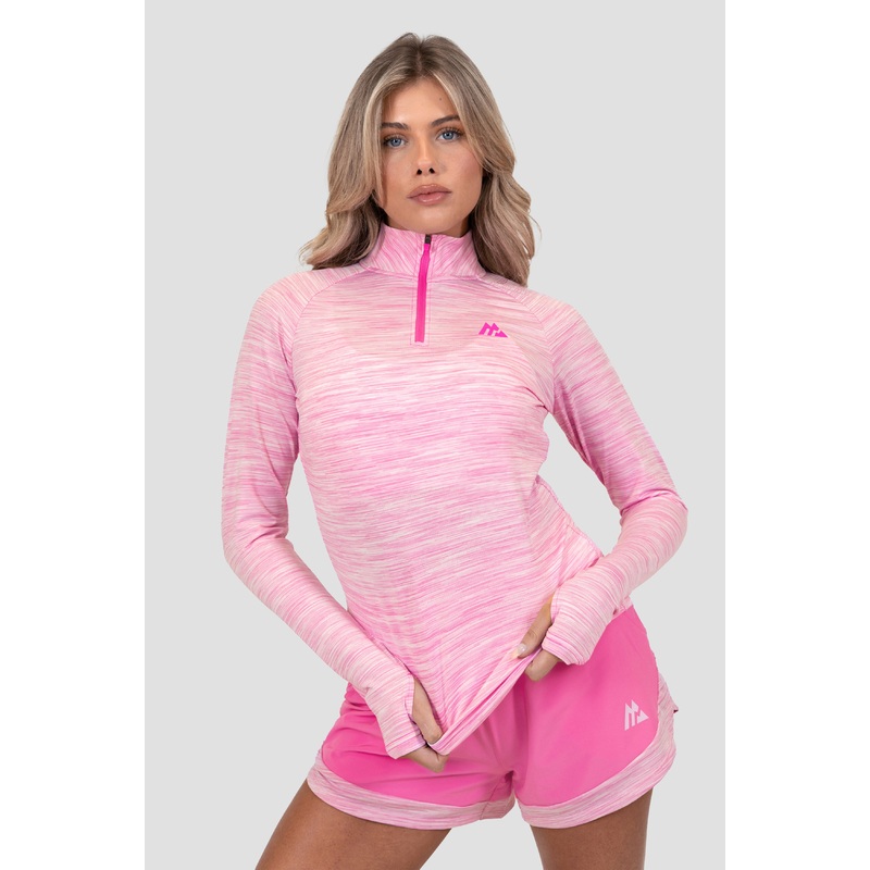 Women’s Trail 1/4 Zip – Pink Multi