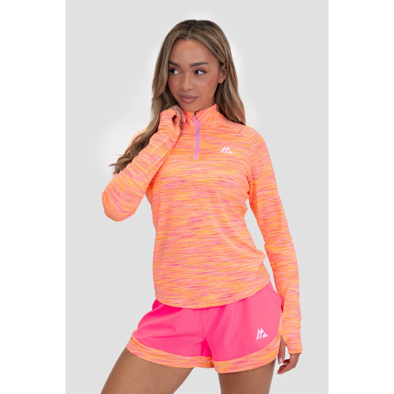 Women’s Trail 1/4 Zip – Pink/Orange