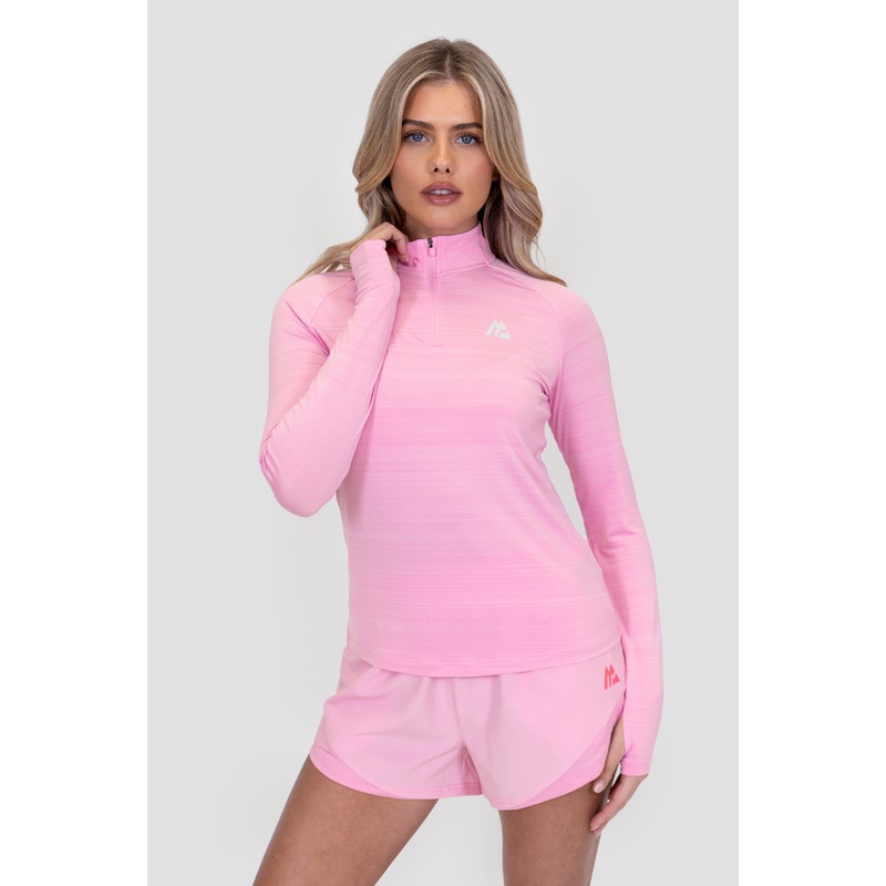 Breathe 1/4 Zip – Pink Sugar