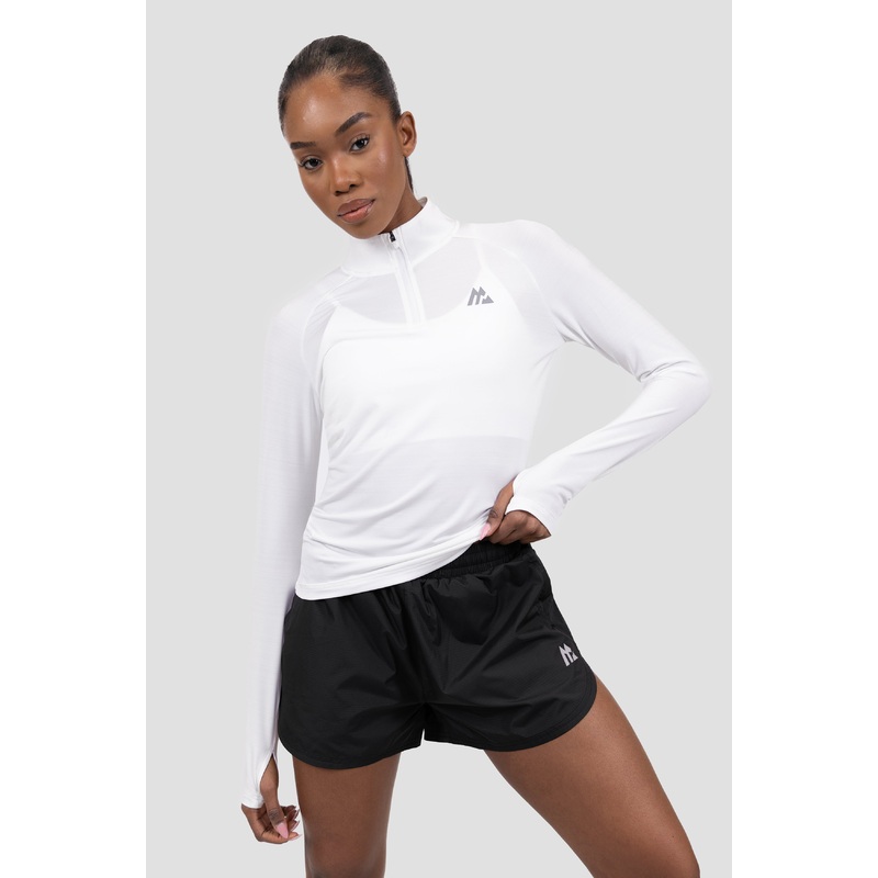 Breathe 1/4 Zip – White