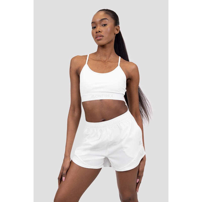 Icon Strappy Bra – White