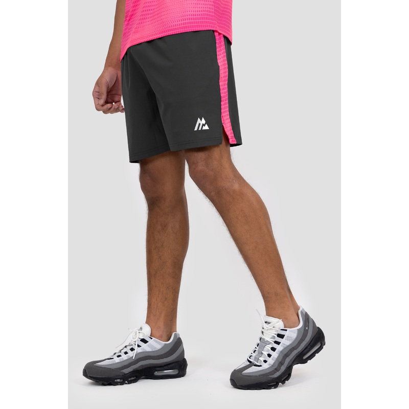Peak Print Short – Asphalt/Neon Pink/Magenta