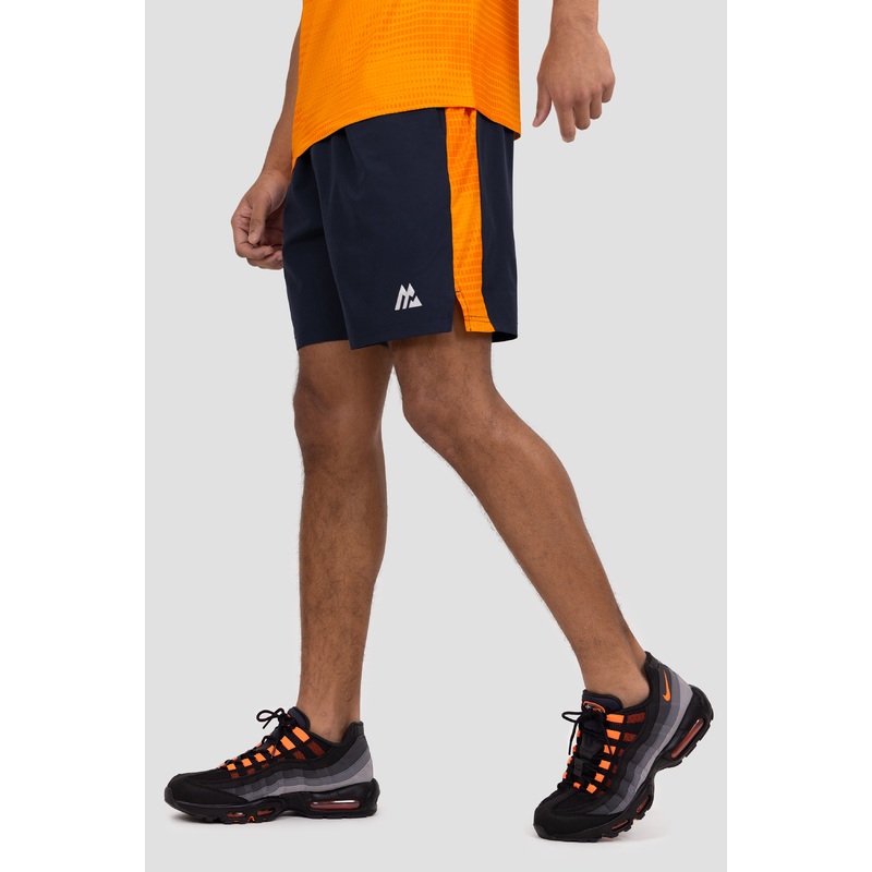 Peak Print Short – Midnight Blue/Seville/Fiery Orange