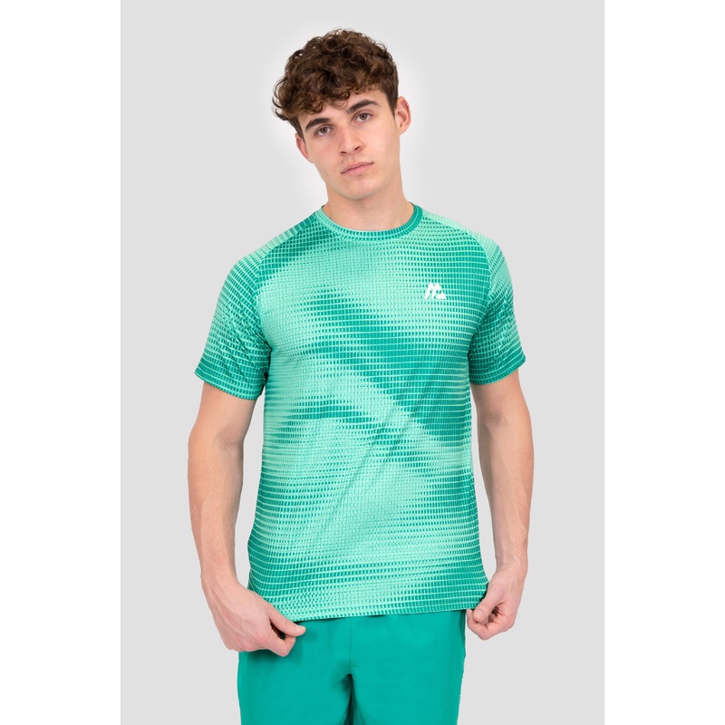 Peak Print T-Shirt – Fluorite/Aruba
