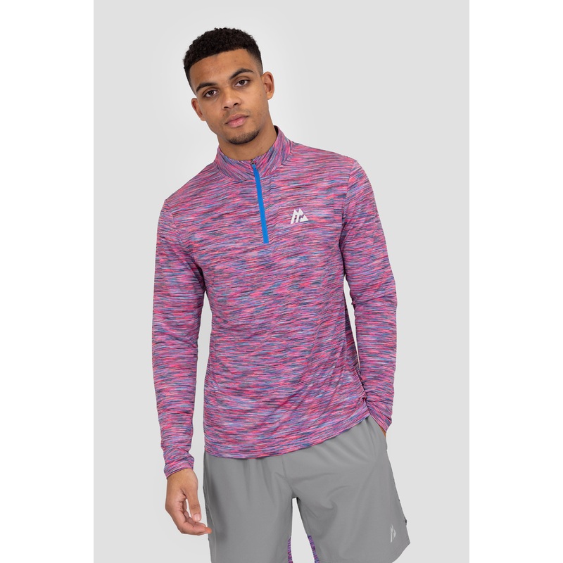 Trail 1/4 Zip – Pink/Blue