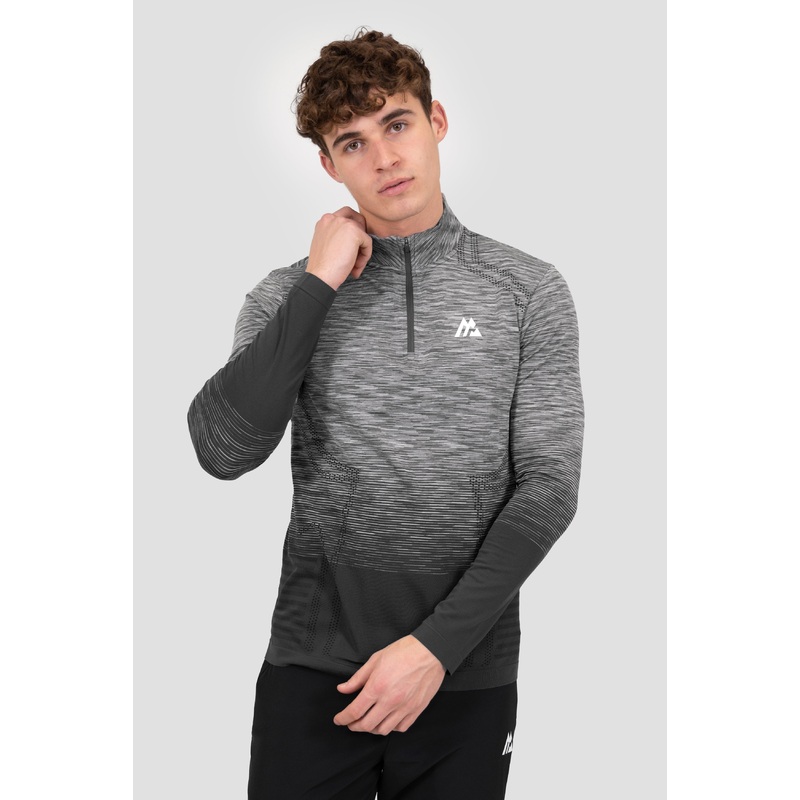 Vector Seamless 1/4 Zip – Grey/Black