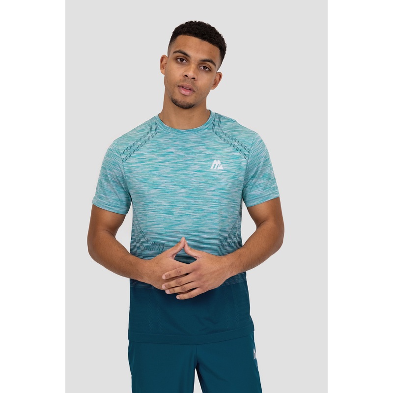 Vector Seamless T-Shirt – Aqua/Navy