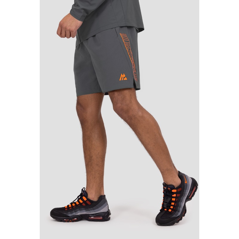 Beta Short – Slate Grey/Fiery Orange