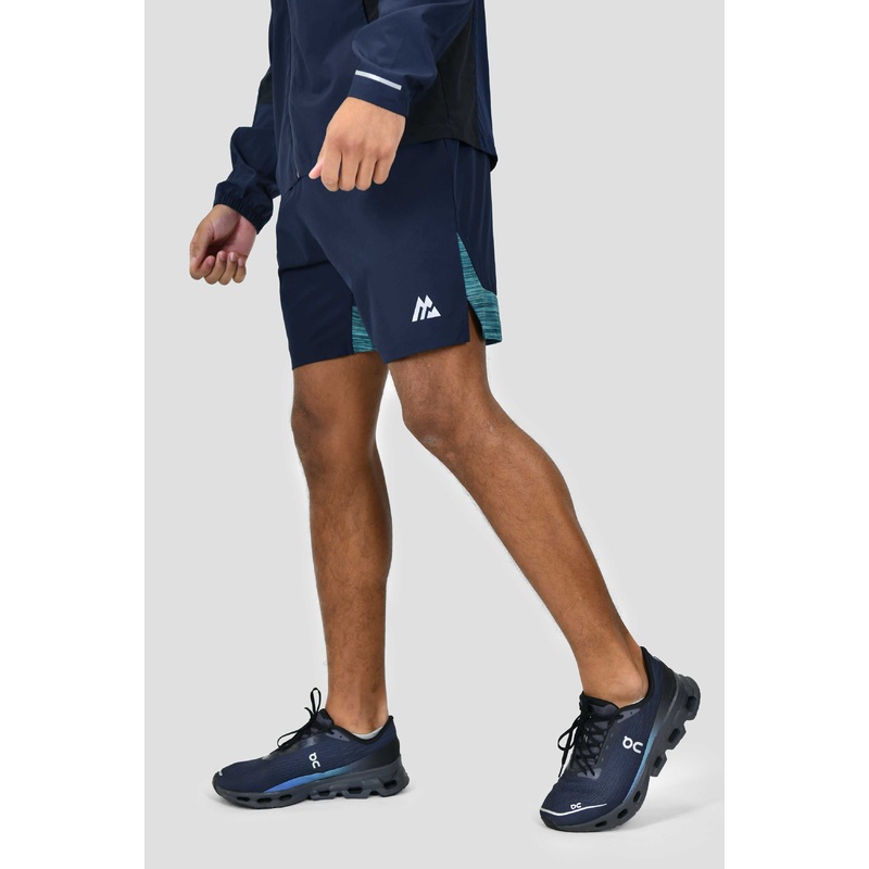 Trail Panel Short – Navy/Dark Teal Multi