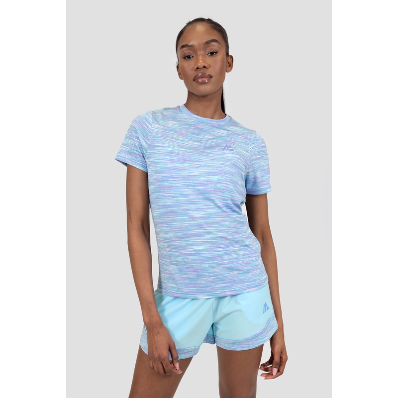 Women’s Trail T-Shirt – Blue/Purple/White