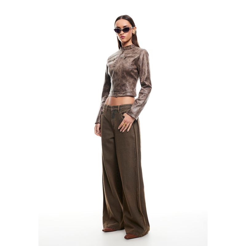 BELLA MOTO JACKET – CHOCOLATE