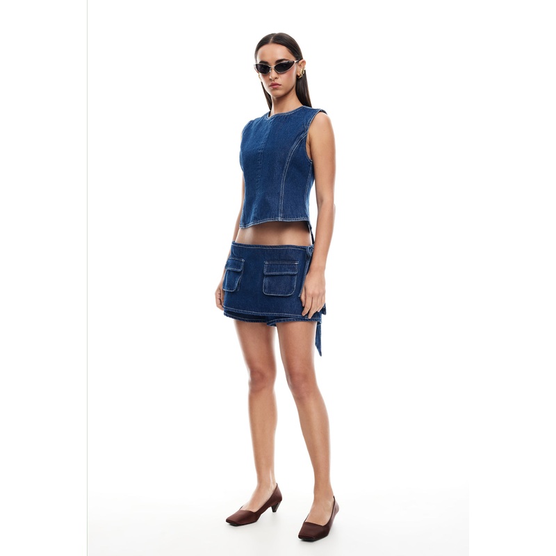 COUNTRYSIDE SKORT – BLUE DENIM