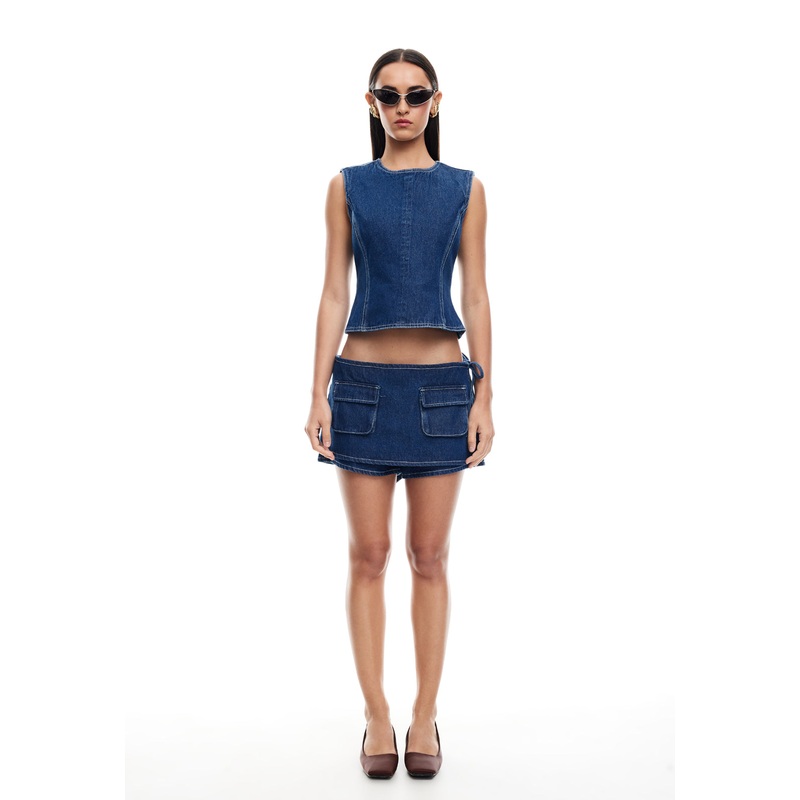 COUNTRYSIDE TOP – BLUE DENIM