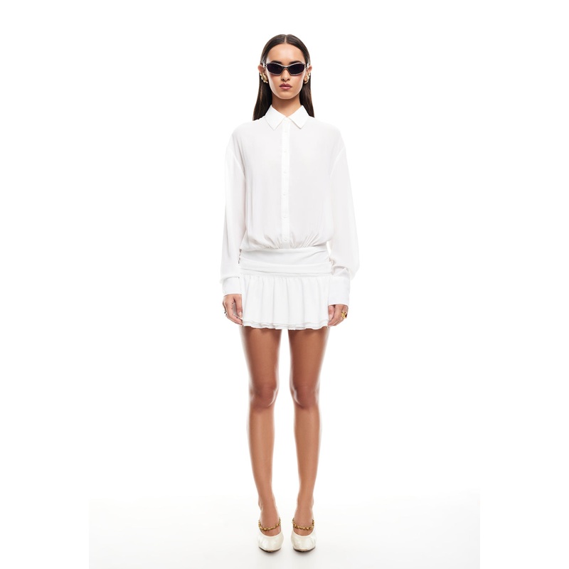 GIRLS GIRLS GIRLS MINI DRESS – SNOW