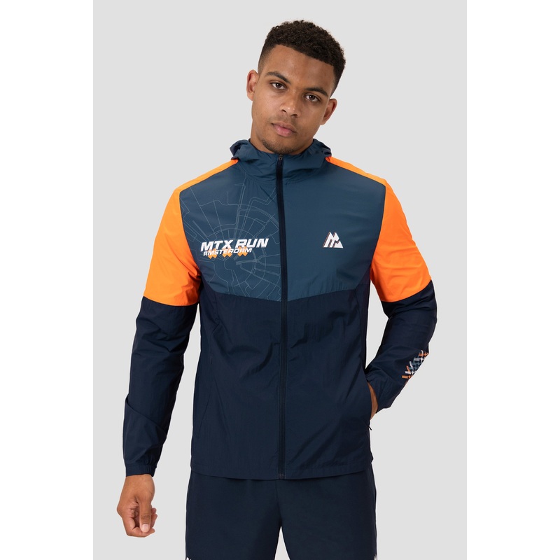 MTX Run City Amsterdam Jacket – Midnight Blue/Naval/Fiery Orange
