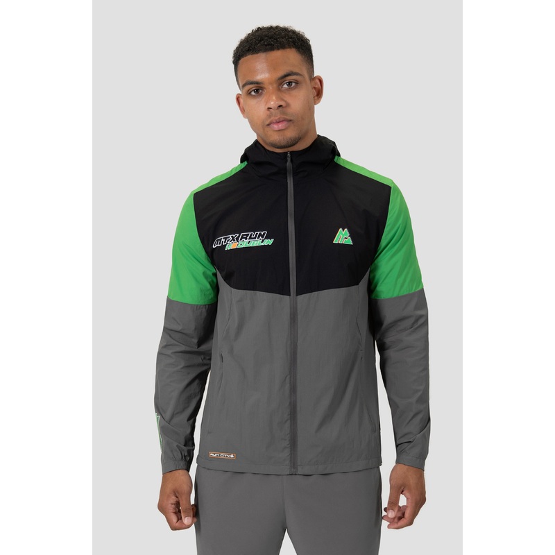 MTX Run City Dublin Jacket – Cement Grey/Black/Jada Green