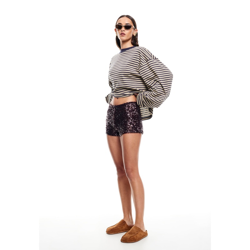 NIGHT RIDER MINI SHORT – BURGUNDY