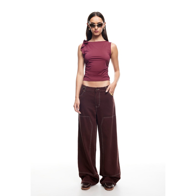 RENDEZVOUS TOP – BURGUNDY