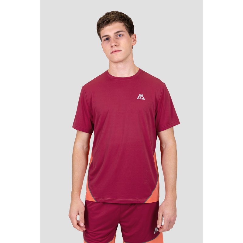 Sierra T-Shirt – Spiced Cherry/Coral/Cement Grey