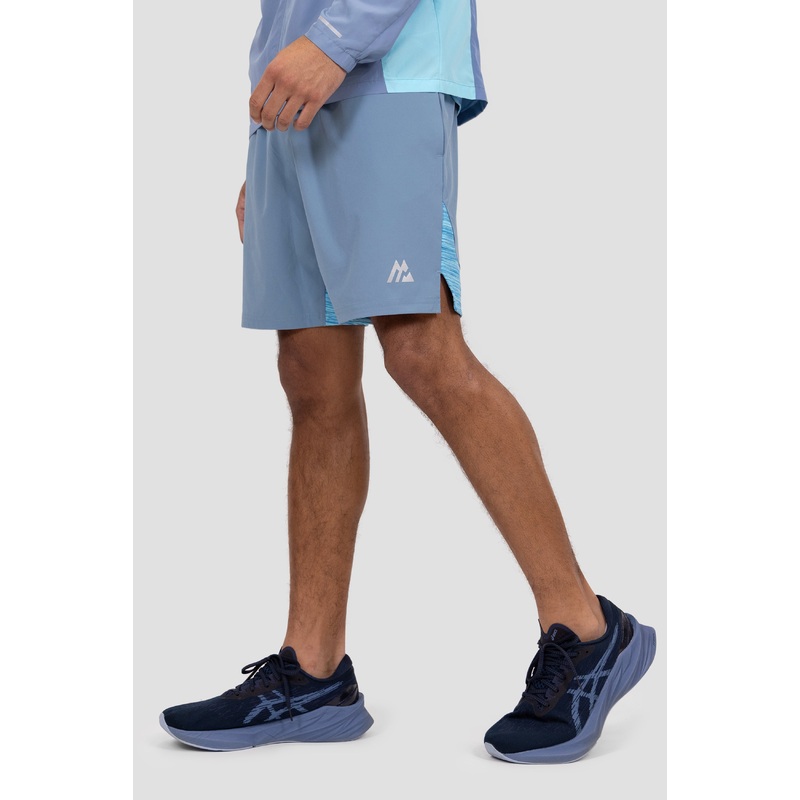 Trail Panel Short – Slate Blue/Neon Blue Multi
