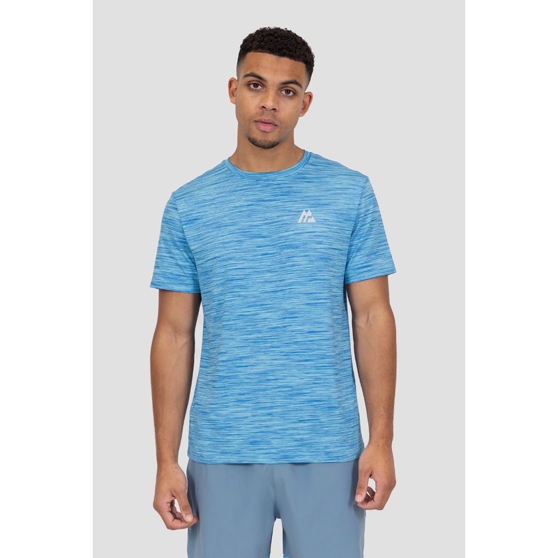 Trail T-Shirt – Neon Blue Multi