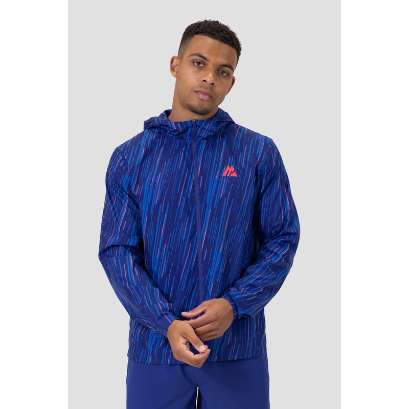 Vigour Print Windbreaker – Marine Blue/Maya Blue