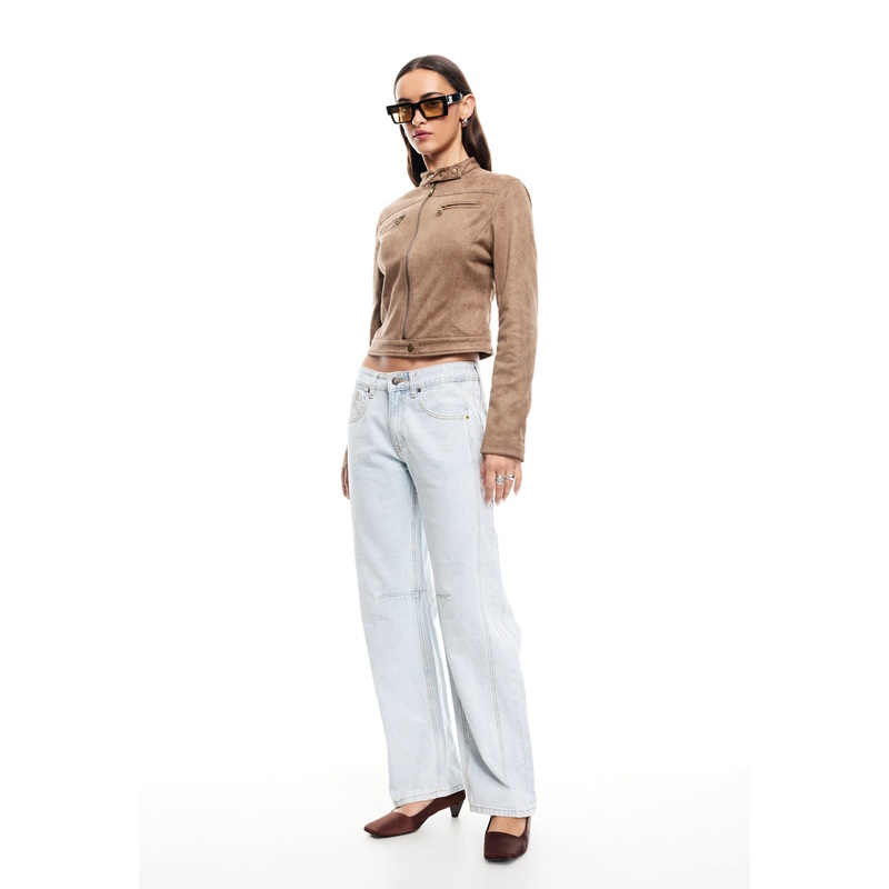 BELLA MOTO JACKET – COFFEE