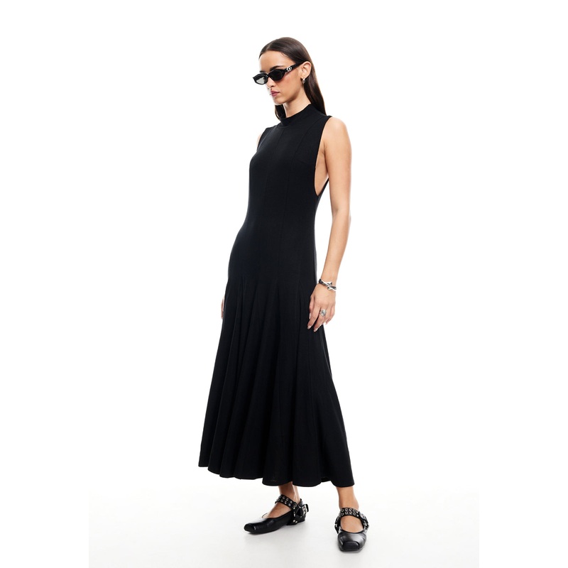 INDI MIDI DRESS  – ONYX