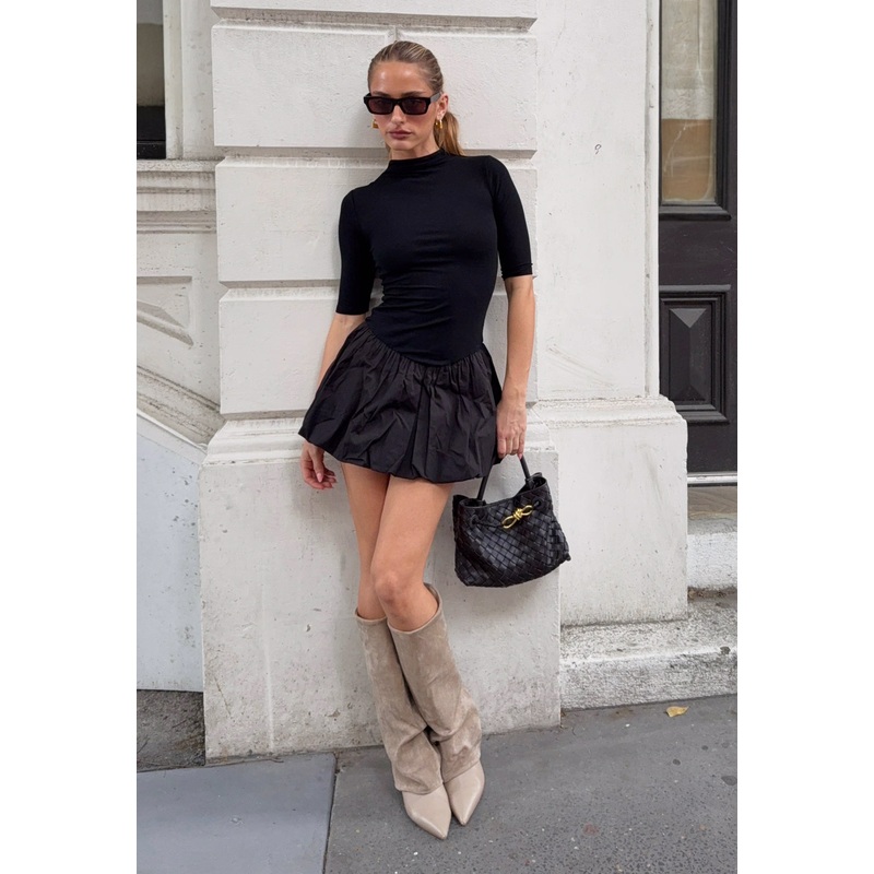 JULIETTE MINI DRESS – ONYX