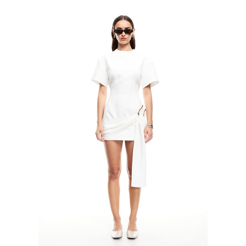 MARTINI MINI DRESS – PORCELAIN